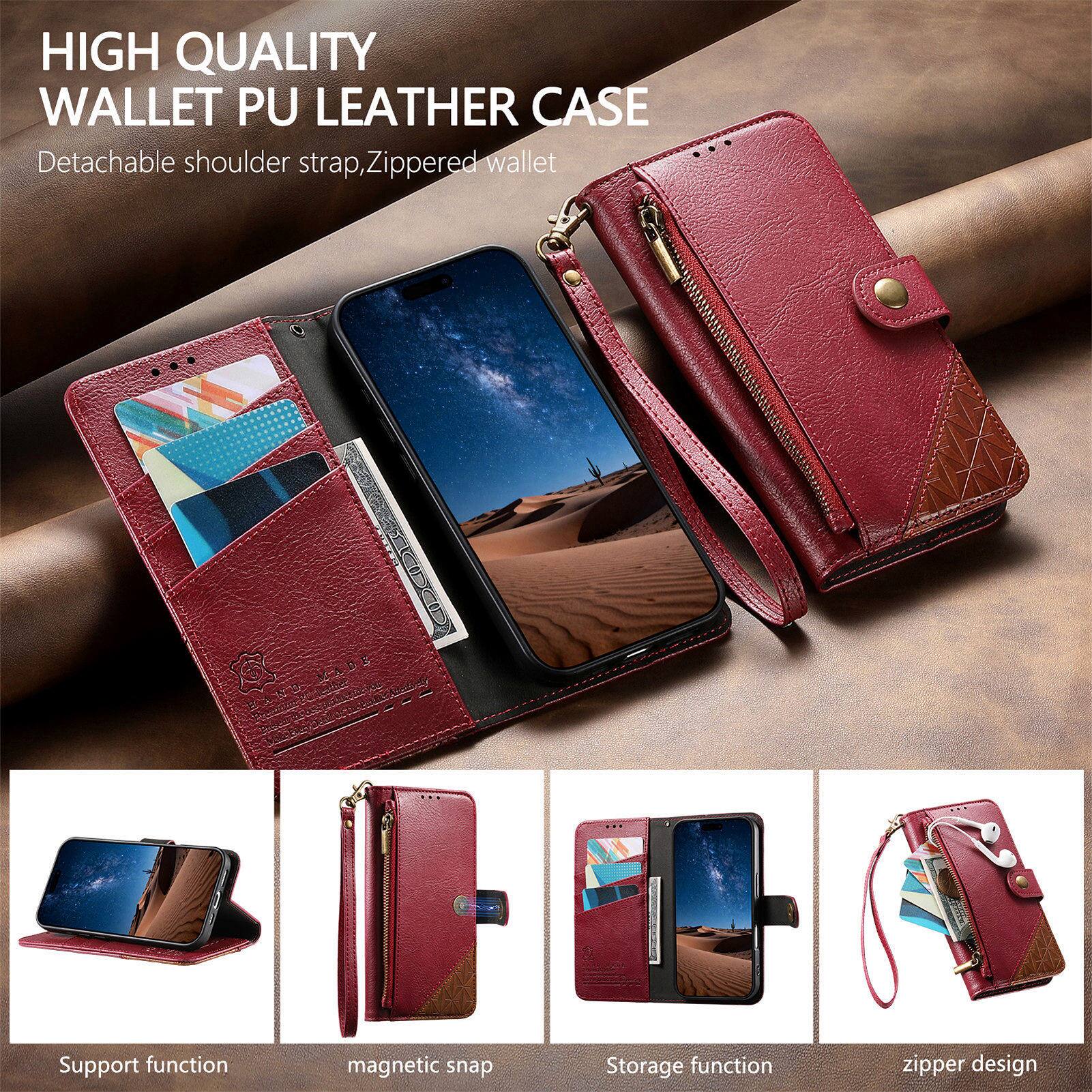 HIGH QUALITY WALLET PU LEATHER CASE

Detachable shoulder strap, Zippered wallet

Support function
magnetic snap
Storage function
zipper design
