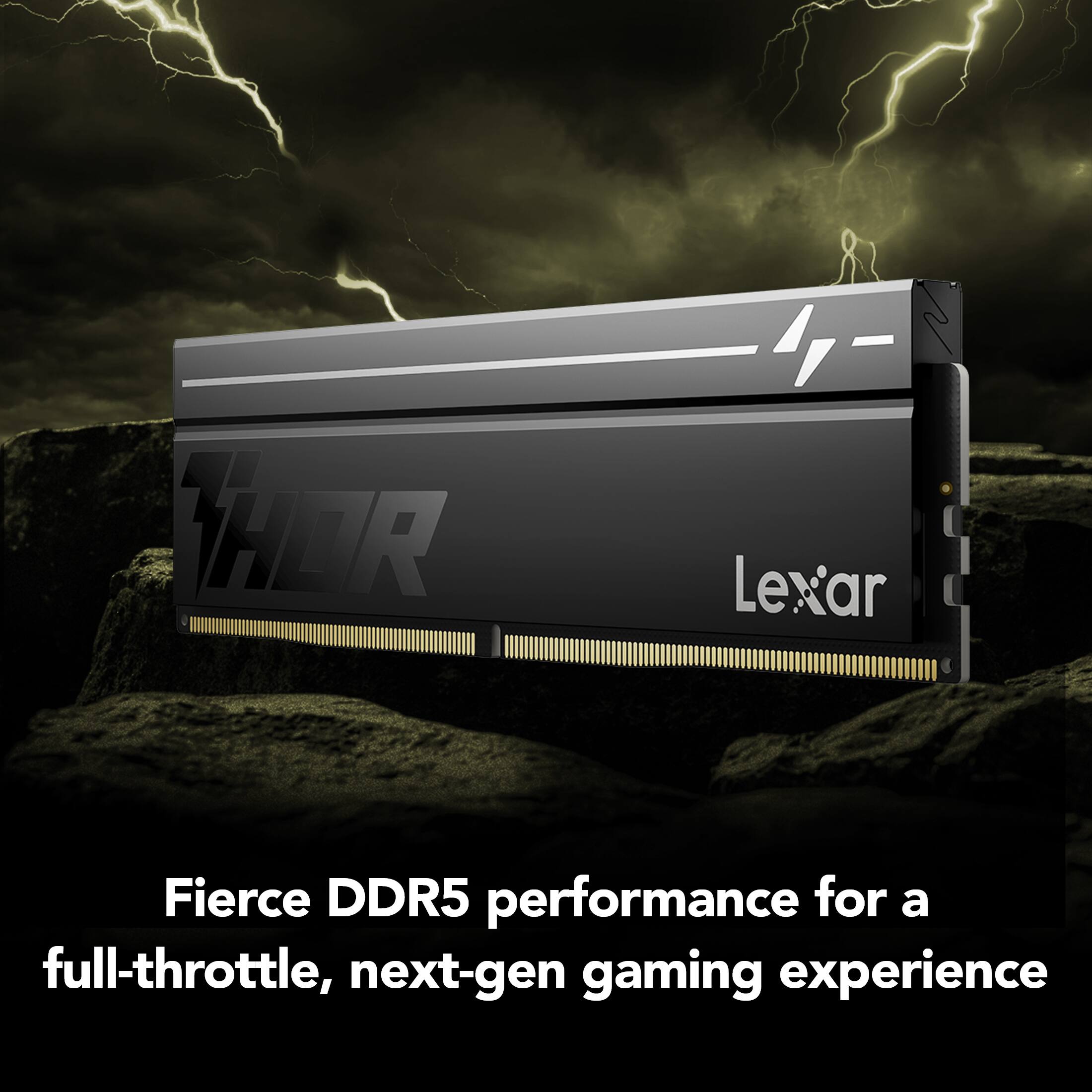 Lexar Fierce DDR5 performance for a full-throttle, next-gen gaming experience