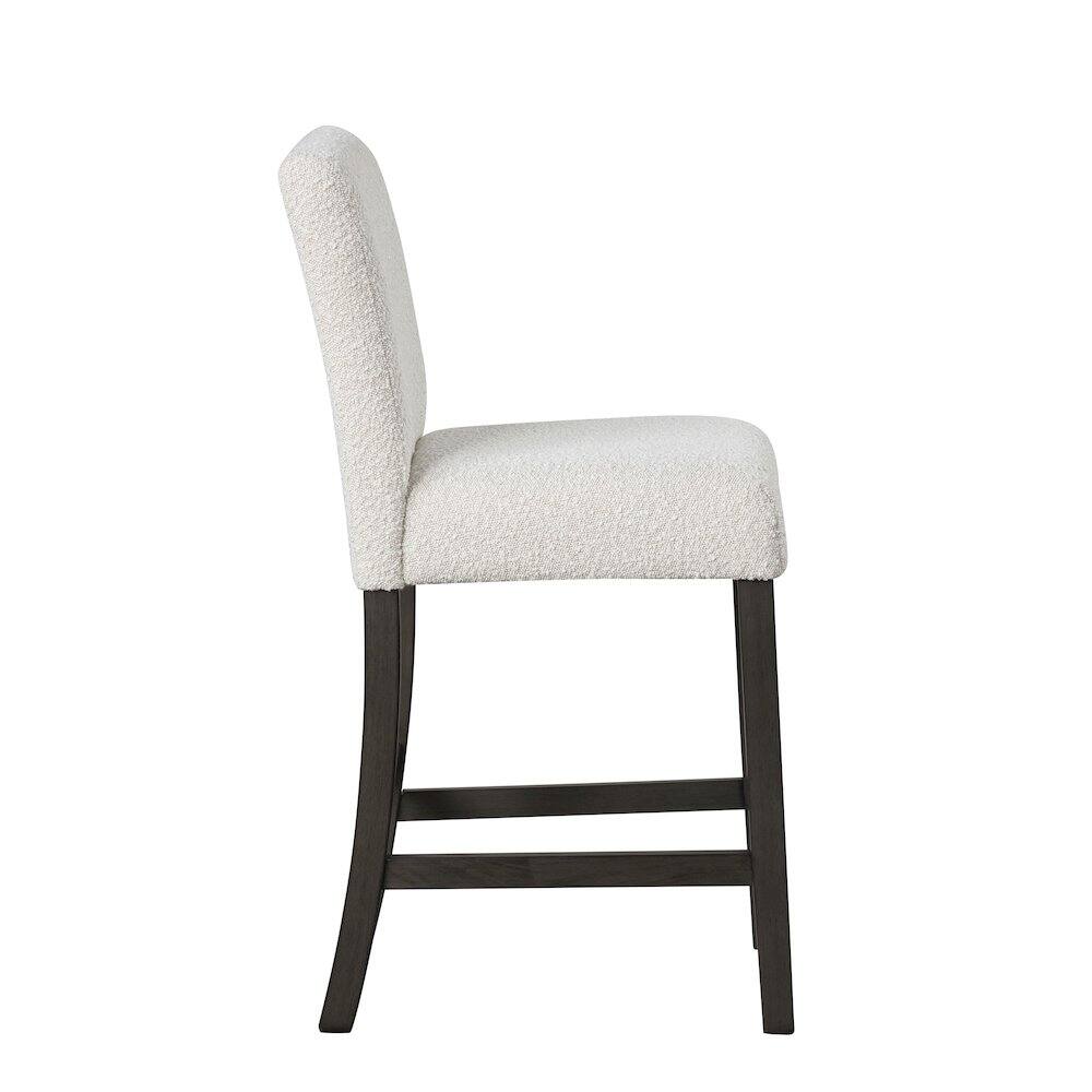 Alt View 1. New Classic Furniture - High Line Upholstered Counter Chair (Set of 2) - White.
