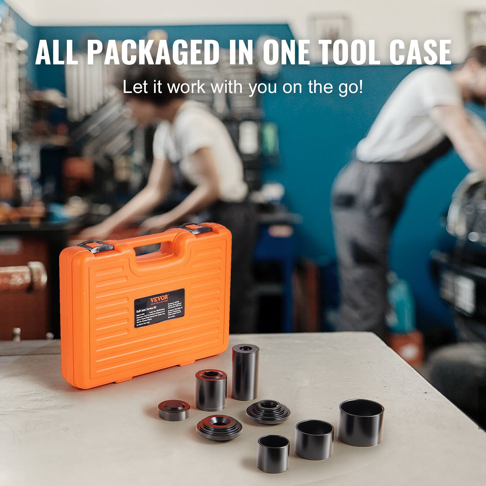 ALL PACKAGED IN ONE TOOL CASE  
Let it work with you on the go!