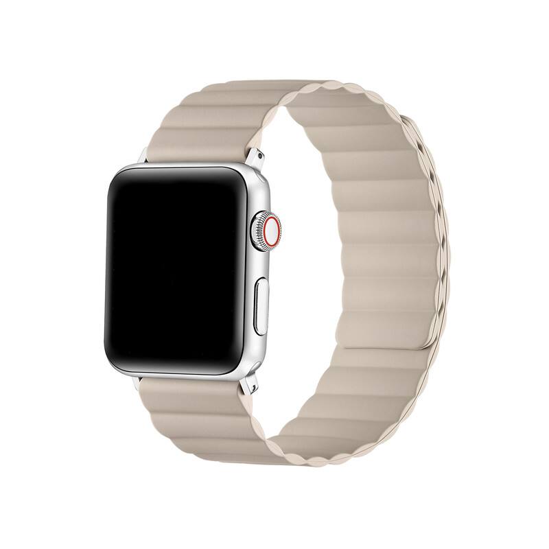 Posh Tech - Magnetic Silicone Band for Apple Watch - Oatmilk