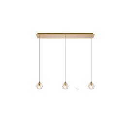 Elegant Lighting - Eren 3 lights pendant - Gold
