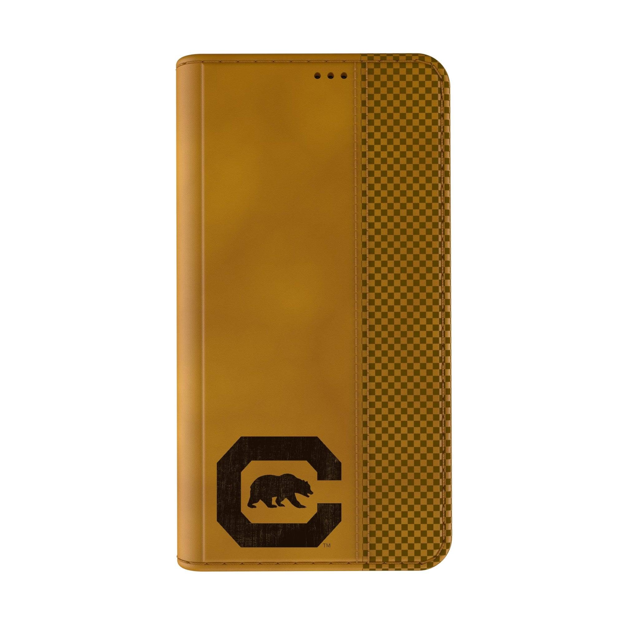 Alt View 1. Keyscaper - Cal Bears iPhone Folio Case - XR - Brown.