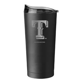 Logo Brands - Texas Rangers 20oz. Black Powder Coat Tumbler - Multicolor