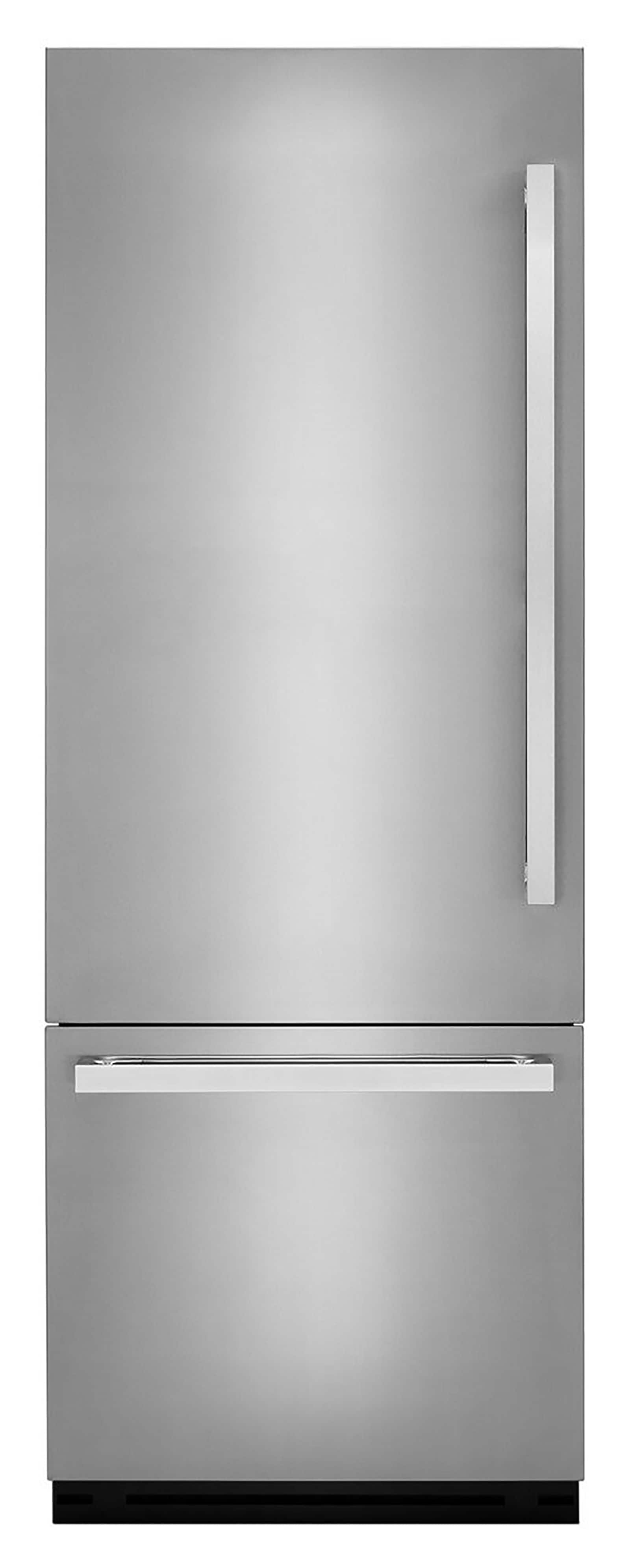 JennAir - 16.27 Cu. Ft. Bottom-Freezer Refrigerator with Daring Obsidian Finish Interior - Custom Panel Ready
