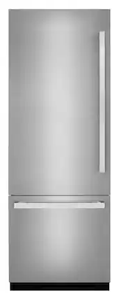 Front. JennAir - 16.27 Cu. Ft. Bottom-Freezer Refrigerator with Daring Obsidian Finish Interior - Panel Ready.