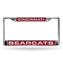 Rico Industries - Cincinnati Bearcats Chrome Metal Laser Cut License Plate Frame - Multi