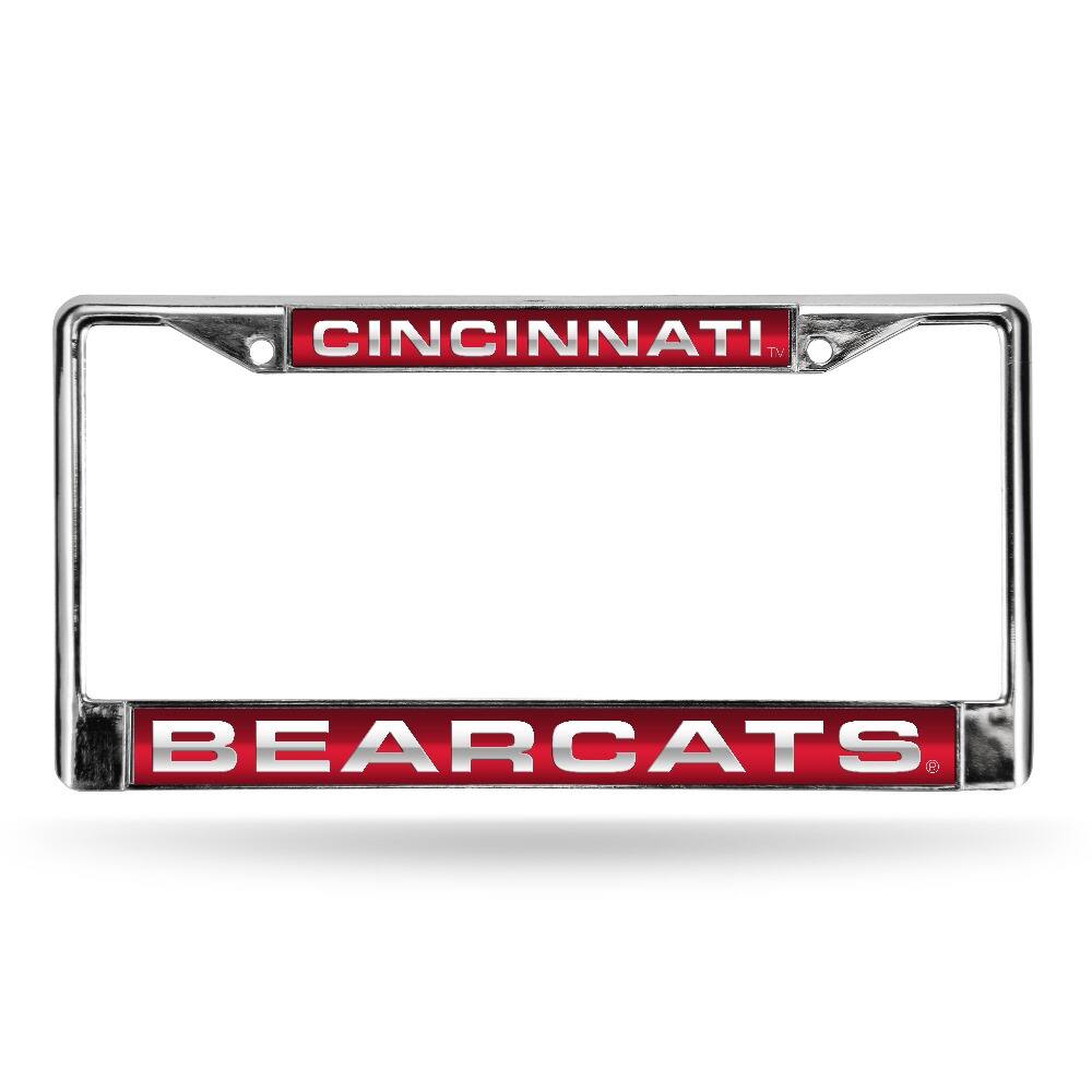 Cincinnati Bearcats Chrome Metal Laser Cut License Plate Frame