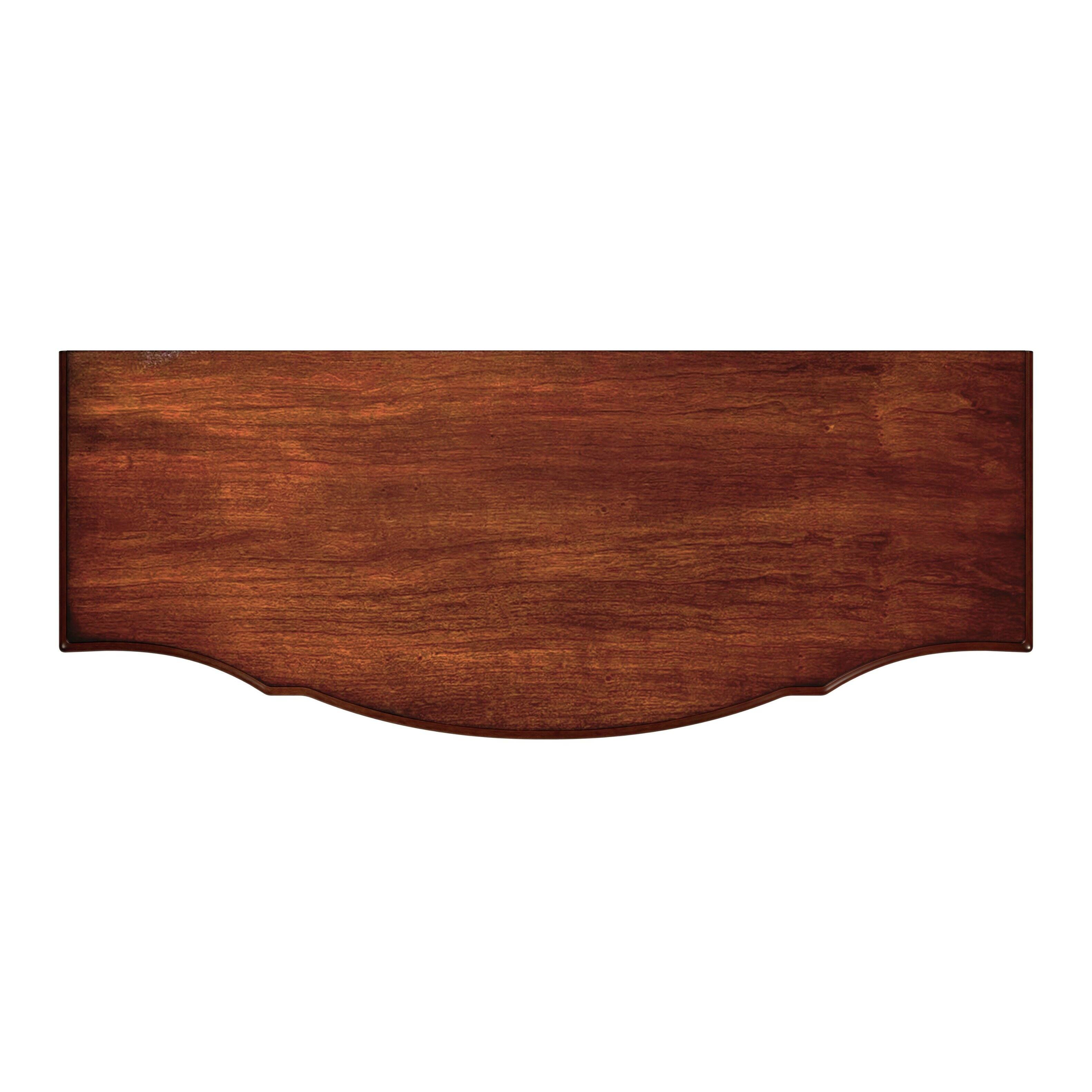 Alt View 4. Butler Specialty - Sheffield 40 in. W Demilune Wood 3 Drawer 2 Door Accent Cabinet - Medium Brown.
