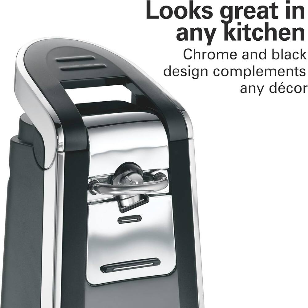 Looks great in any kitchen  
Chrome and black design complements any décor