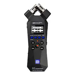 Zoom - H1essential Stereo Handy Recorder (2024 Model, Essential Series) with 32-Bit Float, Accessibility, X/Y Microphones - Black