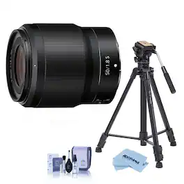 Bundle - Nikon - NIKKOR Z 50mm f/1.8 S Lens with Tripod Accessory Kit