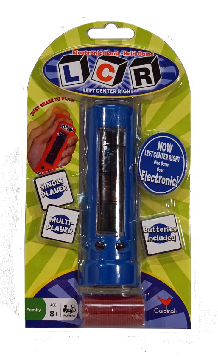 Cardinal Games - LCR Left Center Right Handheld Game (BLUE) - Multi