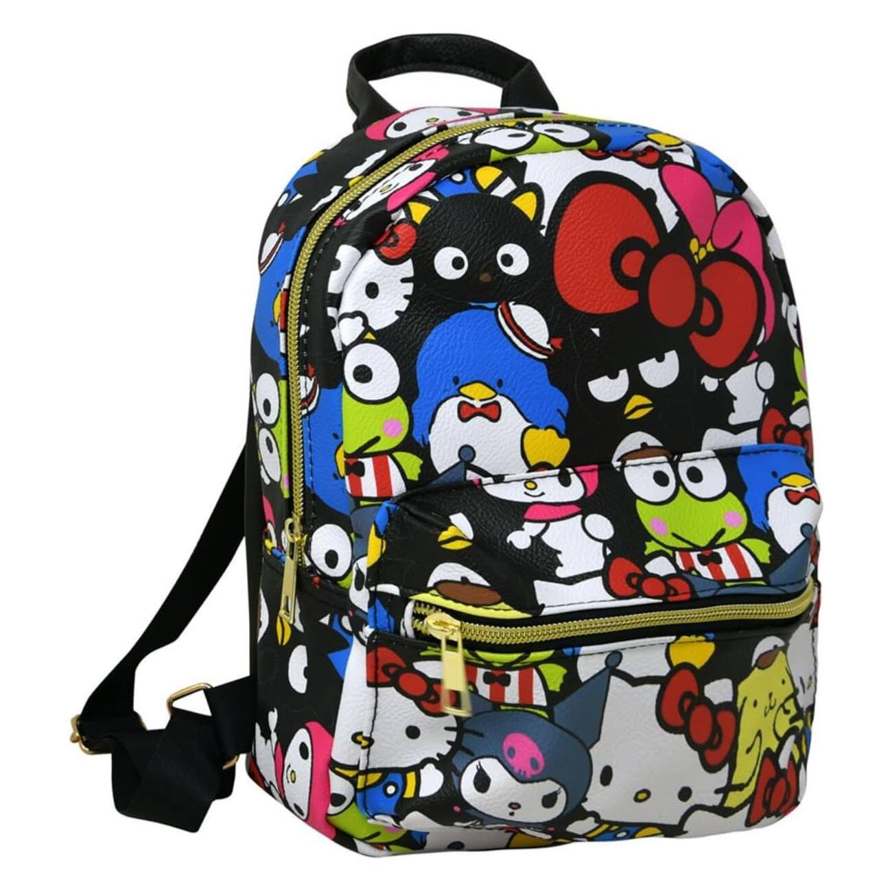 UPD - Hello Kitty and Friends 10" Faux Leather Mini Backpack - A Cute and Compact Companion for Young Hearts - Multicolored