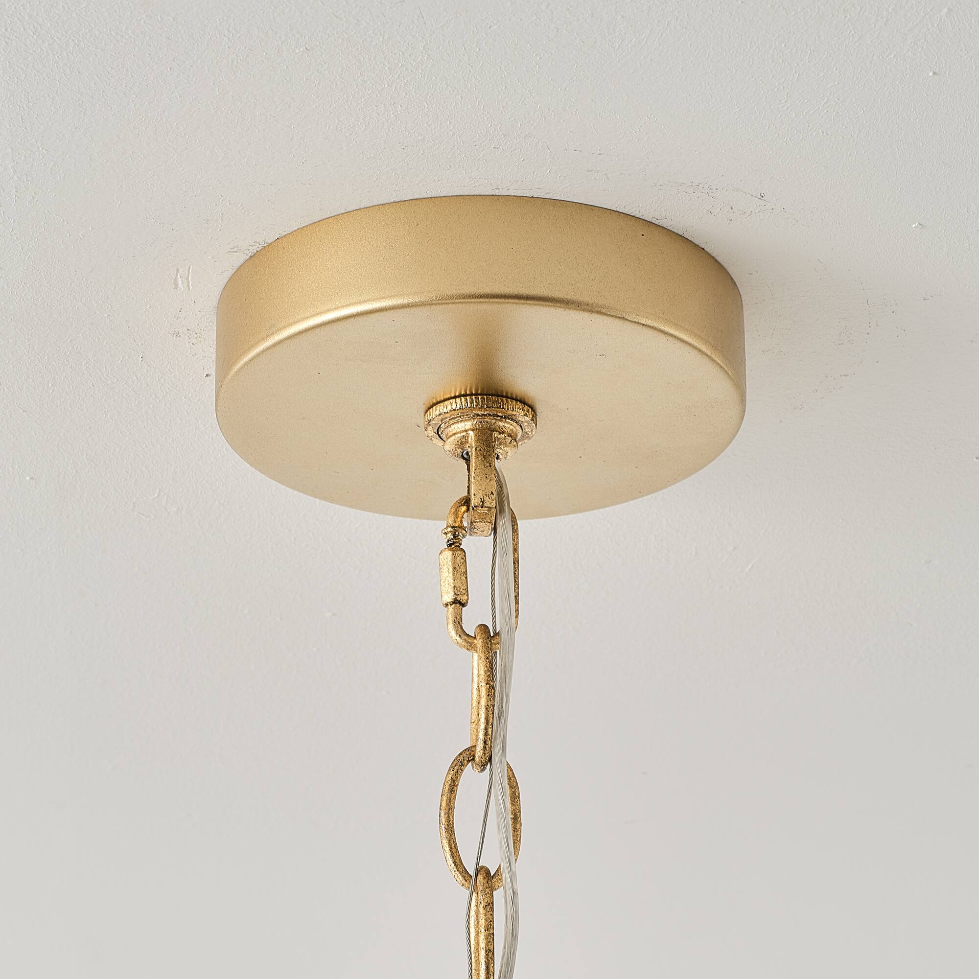 Alt View 10. Parrot Uncle - 26" Antique Gold Mid-Century Glam Sunburst LED Chandelier with Frosted Glass Globes - Gold.