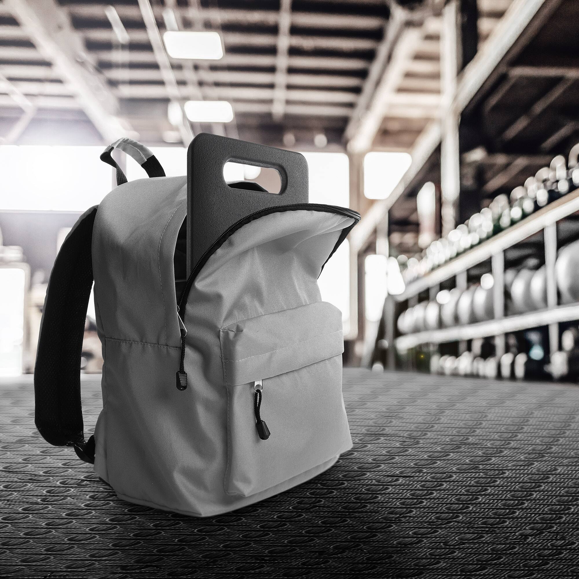 Alt View 5. Philosophy Gym - Cast Iron Ruck Weight - Weighted Fitness Plate with Handle - 10-45 lbs - Cast Iron.