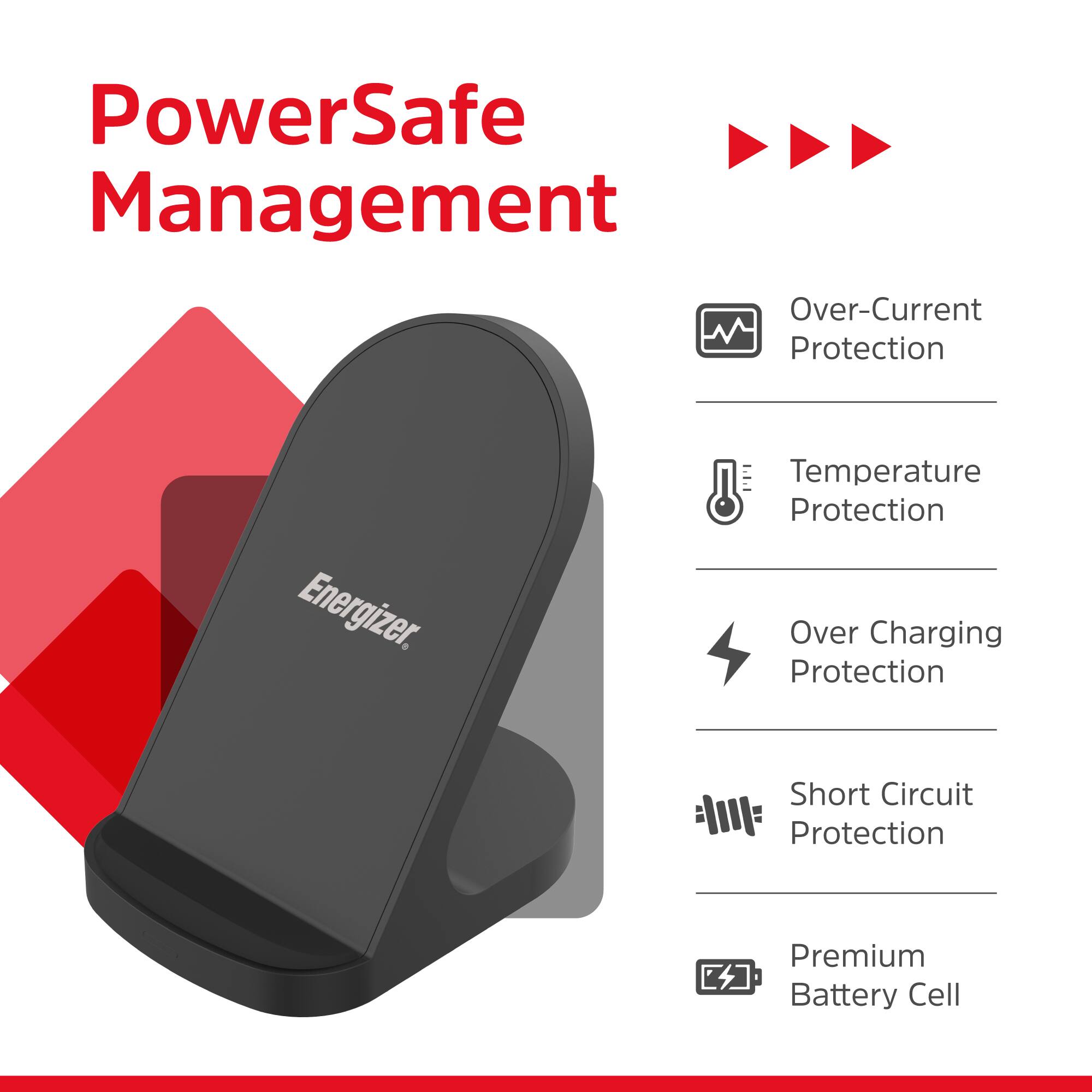 PowerSafe Management Over-Current Protection Energizer Temperature Protection Over Charging Protection Short Circuit Protection Premium Battery Cell