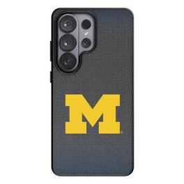 Keyscaper - NCAA - Michigan Wolverines Linen Galaxy Magnetic Bump Case - S25 - Black