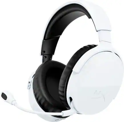 Front. HyperX - Cloud Stinger 3 Wireless Gaming Headset w/ Adjustable Headband for PC, PS5, Xbox, Nintendo Switch, and Mobile - White.