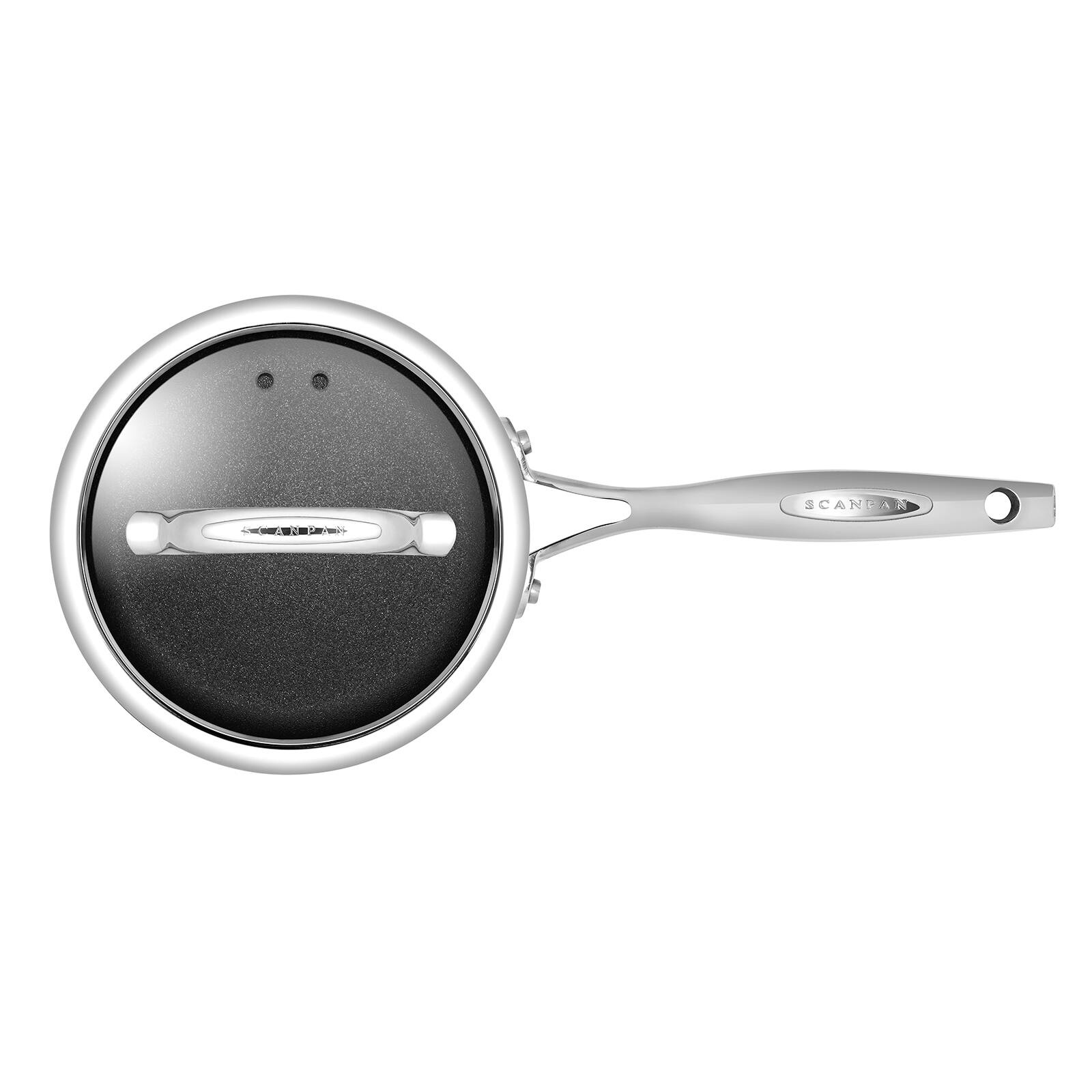 Alt View 1. Scanpan - Haptiq Stainless Steel Nonstick 2 Qt. Covered Saucepan - Black.