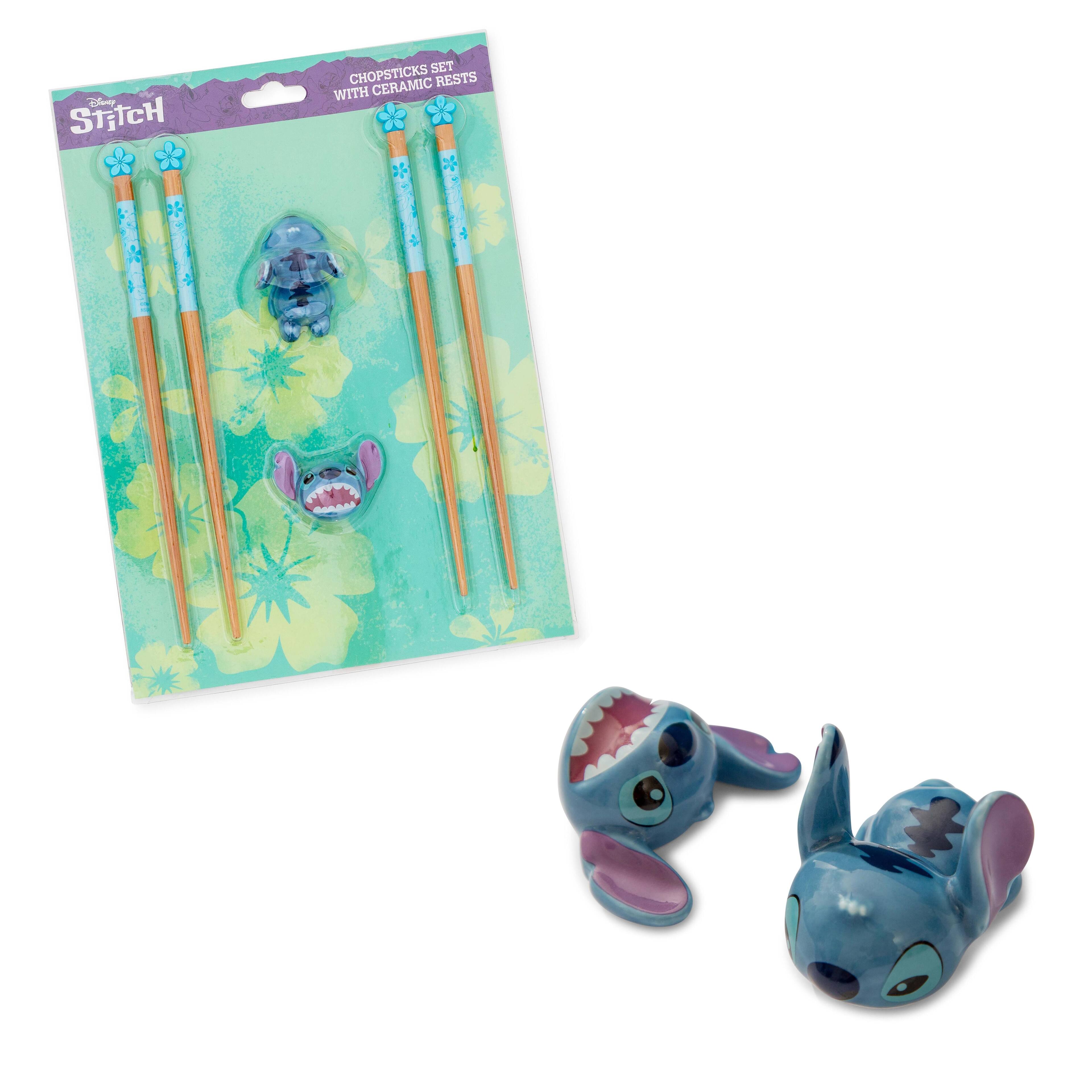 Disney Stitch Chopssticks Set with Ceramic Rests