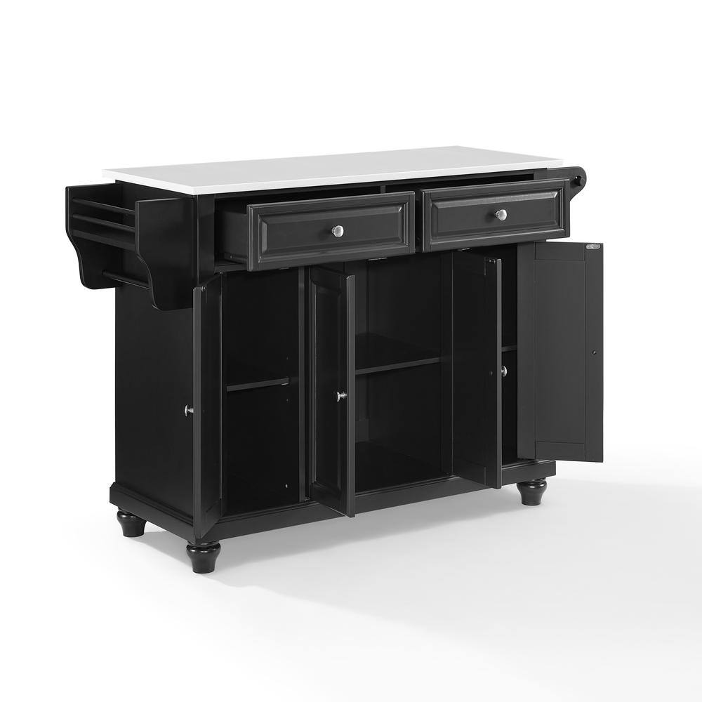 Crosley Furniture Cambridge Stone Top Full Size Kitchen Island/Cart ...