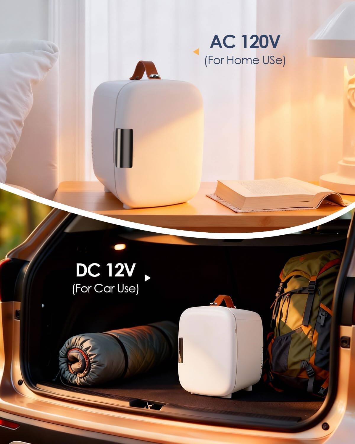 AC 120V (For Home Use)  
DC 12V (For Car Use)