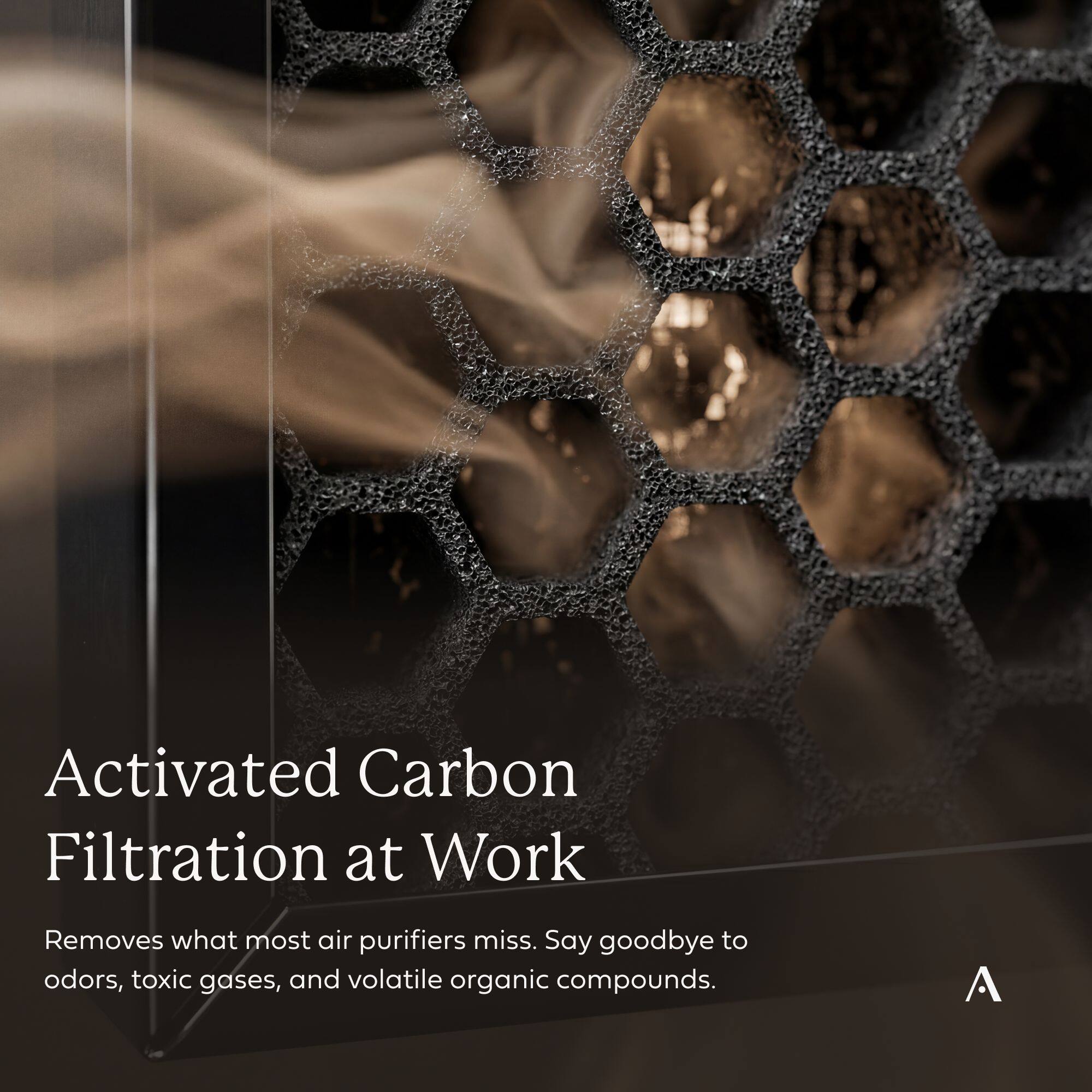 Activated Carbon Filtration at Work

Removes what most air purifiers miss. Say goodbye to odors, toxic gases, and volatile organic compounds.