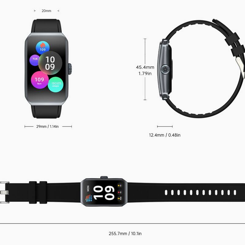 - 20mm
- TUE 10 09
- 109
- 13025 steps
- 45.4mm / 1.79in
- 29mm / 1.14in
- 12.4mm / 0.48in
- MON 10 60
- 255.7mm / 10.1in