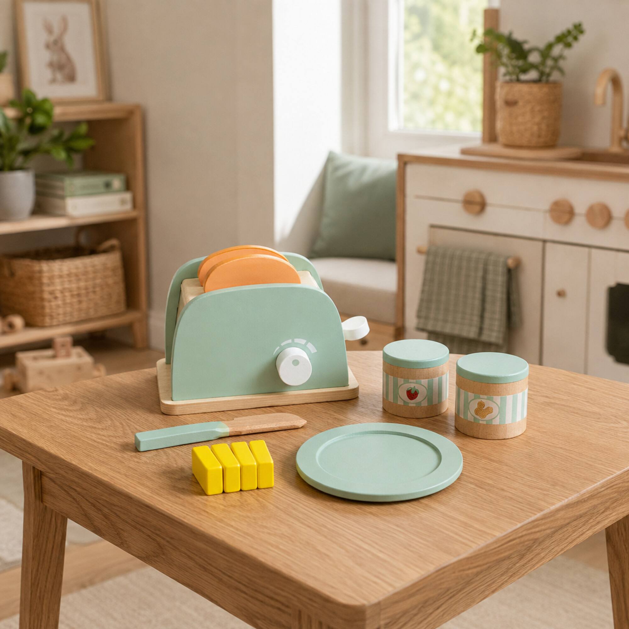 Teamson Kids 10 Piece Kids Wooden Toaster Set - Best Buy