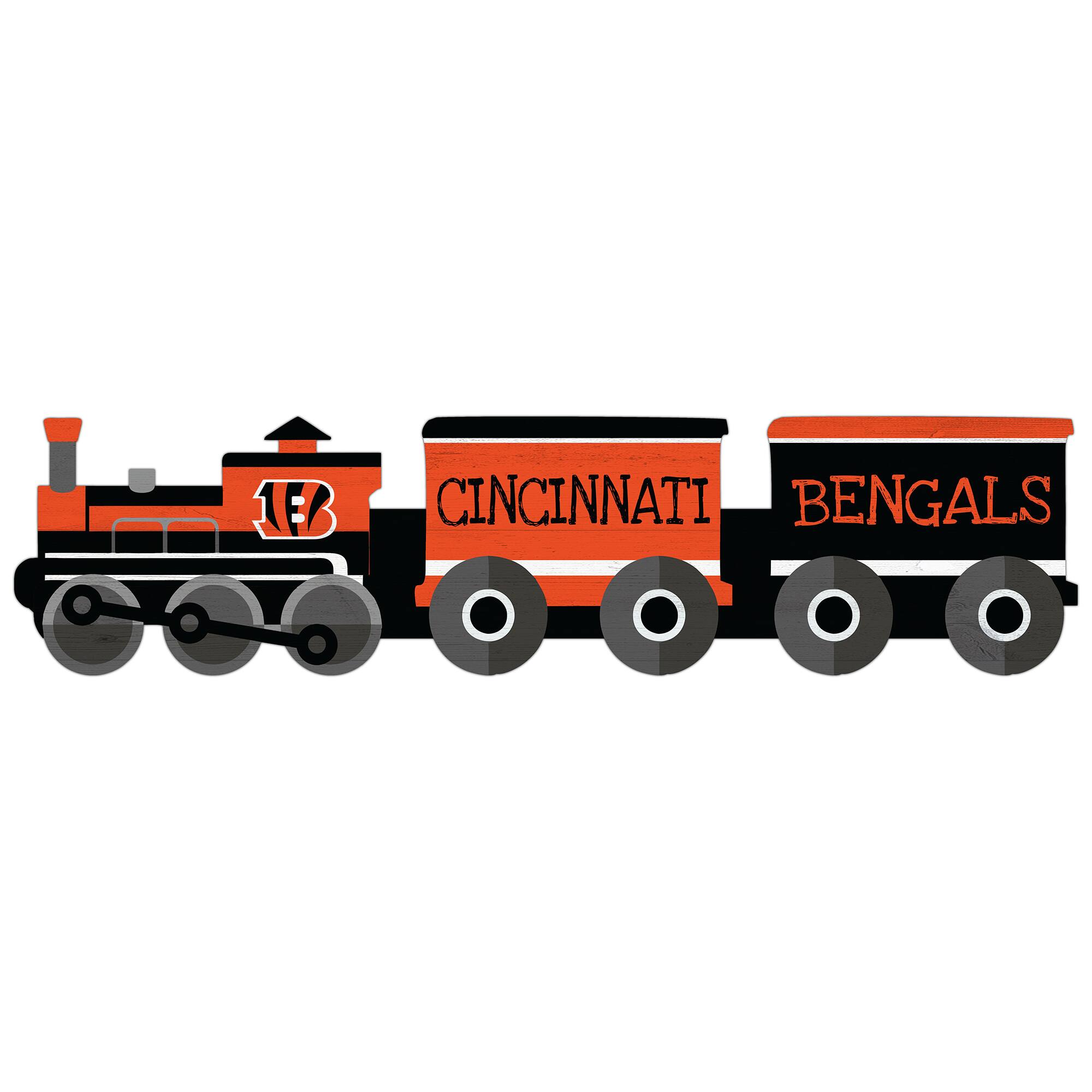 Cincinnati Bengals 6'' x 24'' Train Cutout Sign