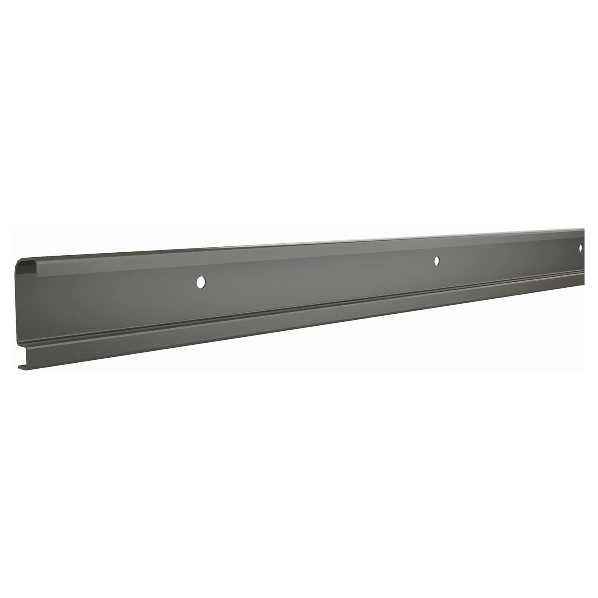 Front. ClosetMaid - ClosetMaid ShelfTrack 80 Inch Hang Track Rail for Closets and Utility Rooms - Silver.
