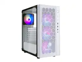 SilverStone - far1w-pro tempered glass mid tower atx case with argb (fara r1 pro) - Silver
