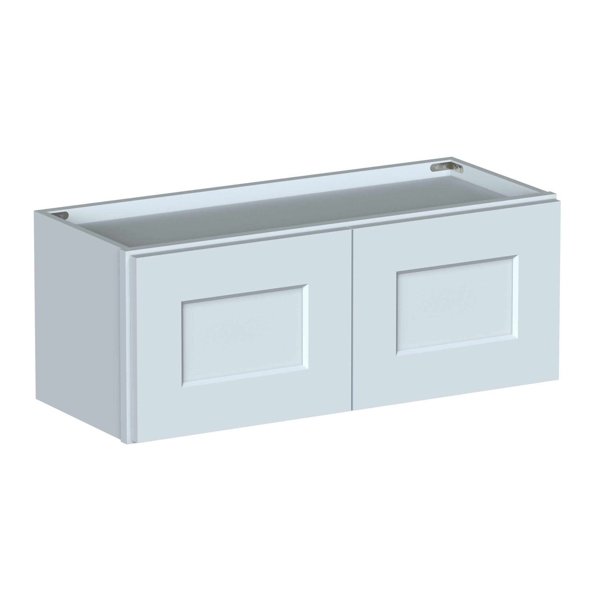 Alt View 1. Boyel Living - 30in.W x12in.D x12in.H Dove Gray WALL CABINET Fully assembled Cabinet With Two HDF Doors - Gray.