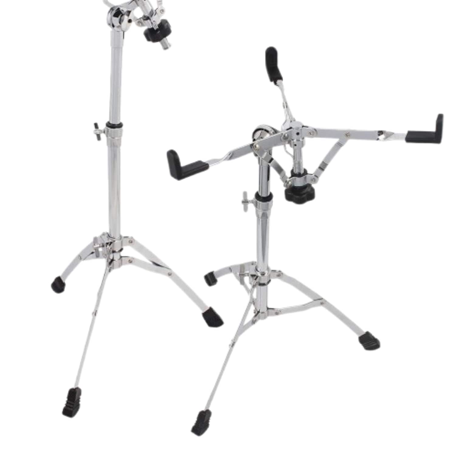 Home Collection - Snare Drum Stand Adjustable Chrome Tripod Holder for 15 Inch Drums