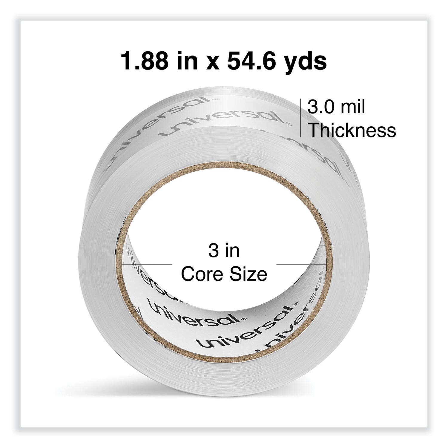 1.88 in x 54.6 yds  
3.0 mil Thickness  
3 in Core Size