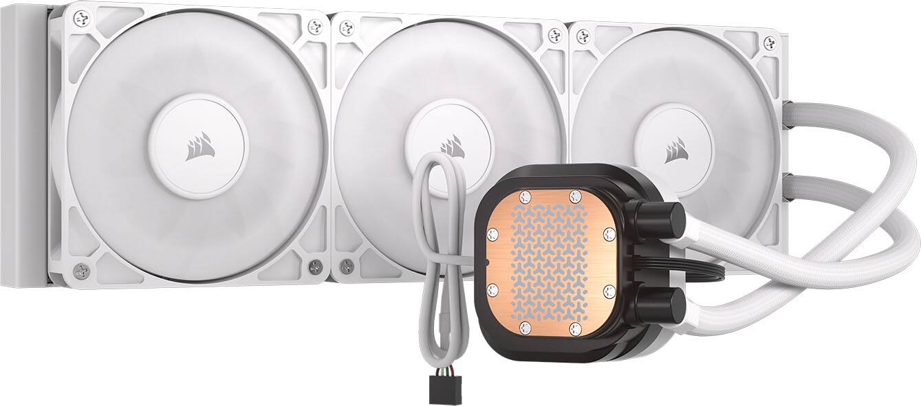 Alt View 8. CORSAIR - NAUTILUS 360 LCD - White.