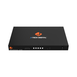 J-Tech Digital - 4K 30Hz 3x3 Video Wall Controller with HDMI, VGA, DP, USB-C Inputs and Audio Extraction - Black