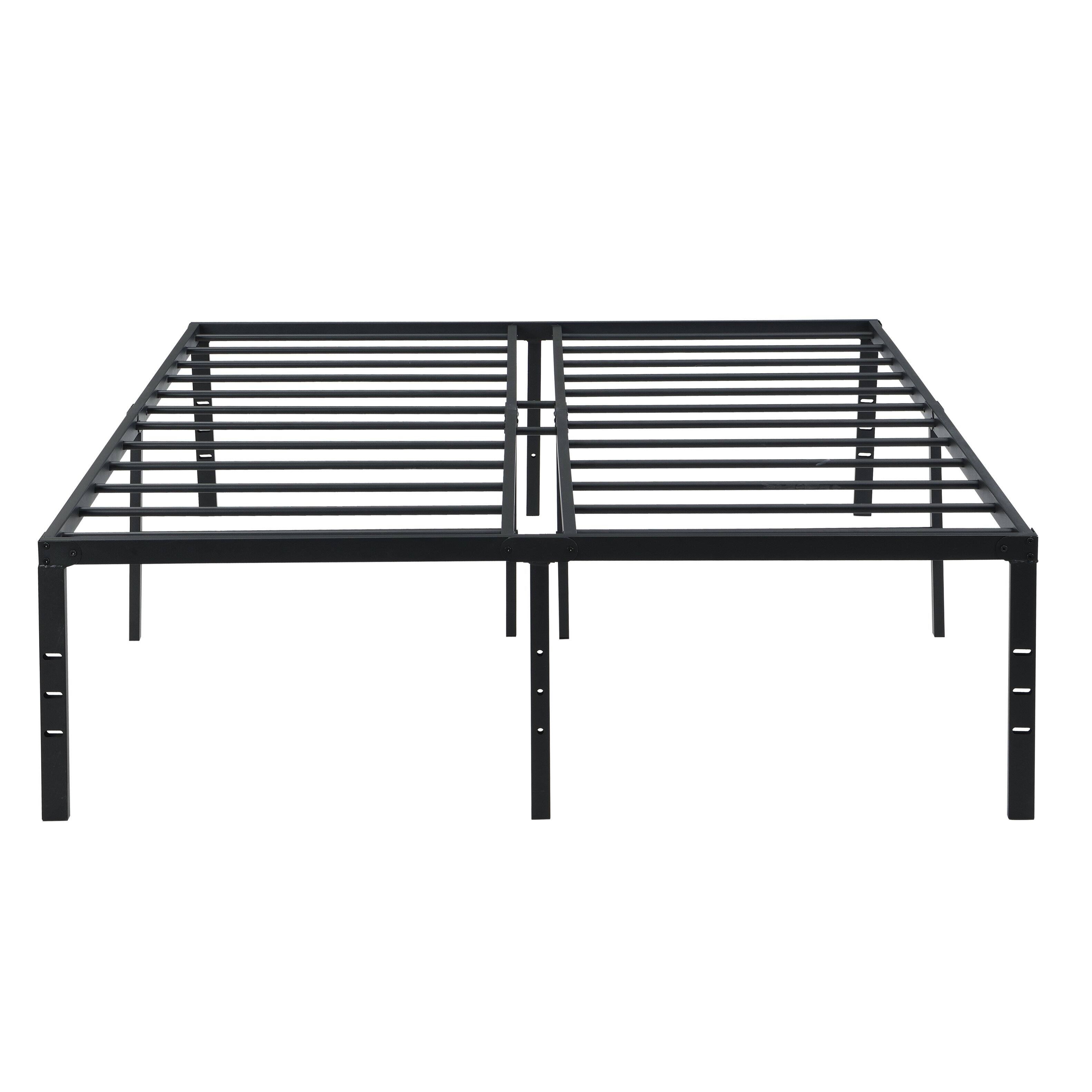Alt View 2. Ecooso - Queen Size Bed Frame , Heavy Duty Metal Bed Frame , Quick & Easy Assembly, No Noise - Black.