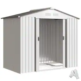 Outsunny - x 4' Outdoor Storage Shed