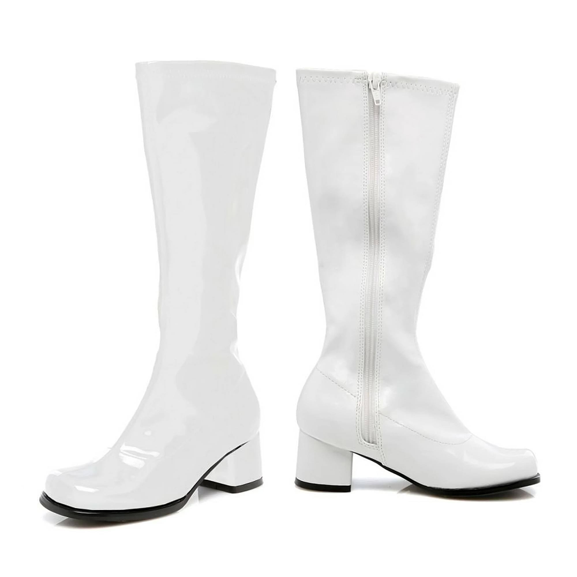 Alt View 1. Ellie Shoes - 1.75" Heel Children's Gogo Boot White X-Small - White.