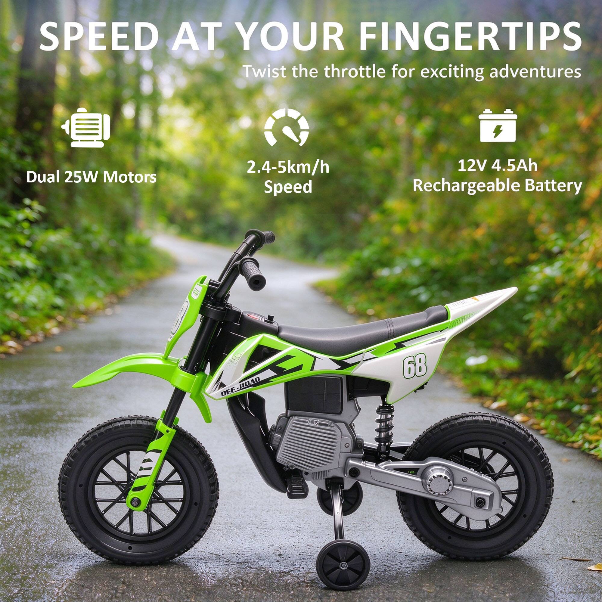 SPEED AT YOUR FINGERTIPS  
Twist the throttle for exciting adventures

- Dual 25W Motors
- 2.4-5km/h Speed
- 12V 4.5Ah Rechargeable Battery