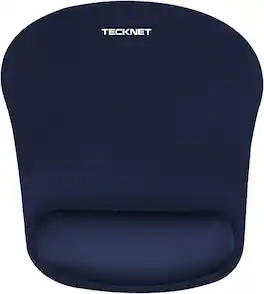TECKNET - Gaming Mouse Pad with Wrist Support, Ergonomic Pain Relief, Waterproof Non-Slip for Laptop,Office, Study - Navy