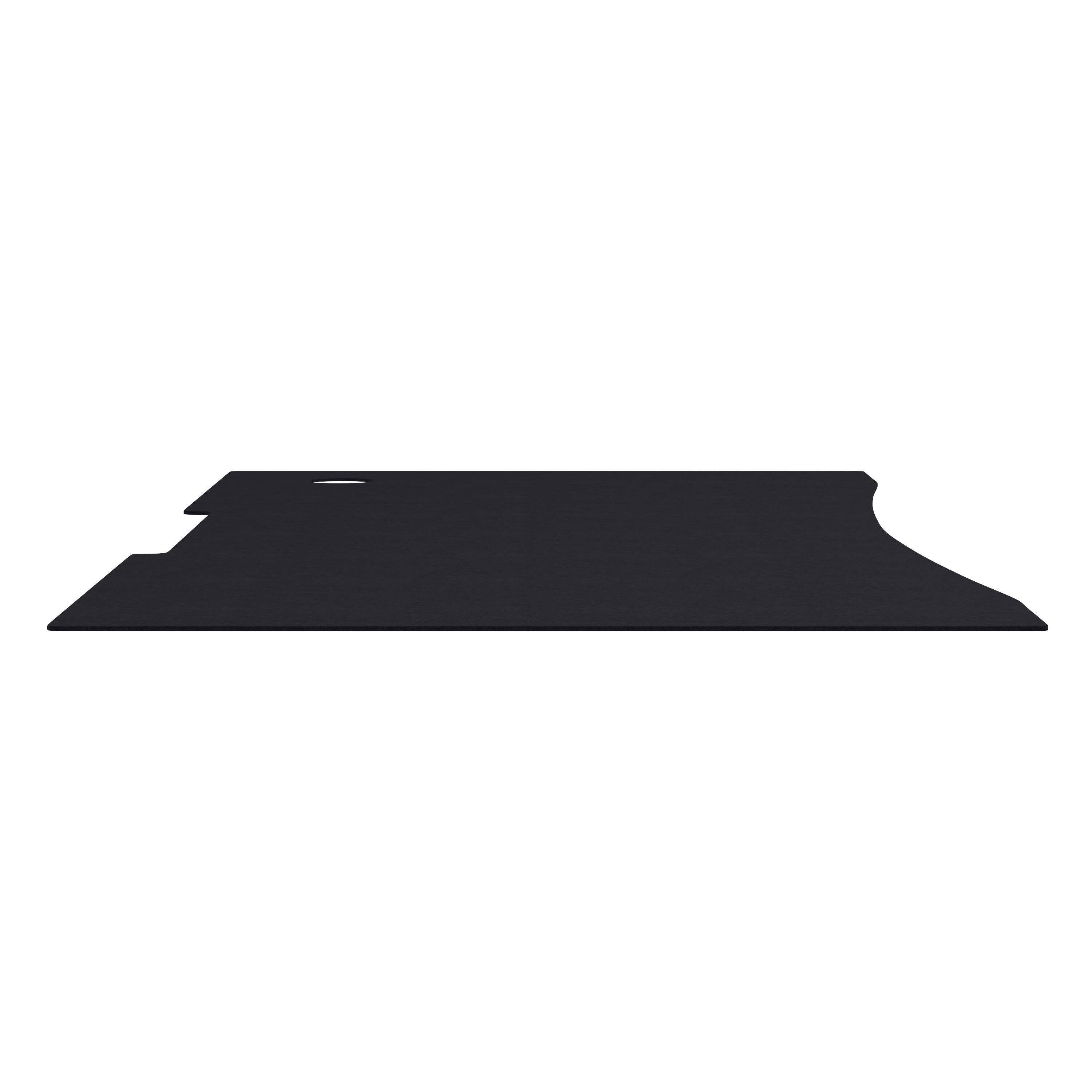 Alt View 7. Emma + Oliver - Tyr Mega Size PC Gaming Mouse Pad with Micro Weave Cloth Surface, Anti-Slip Rubber Backing and Cable Management - Black.