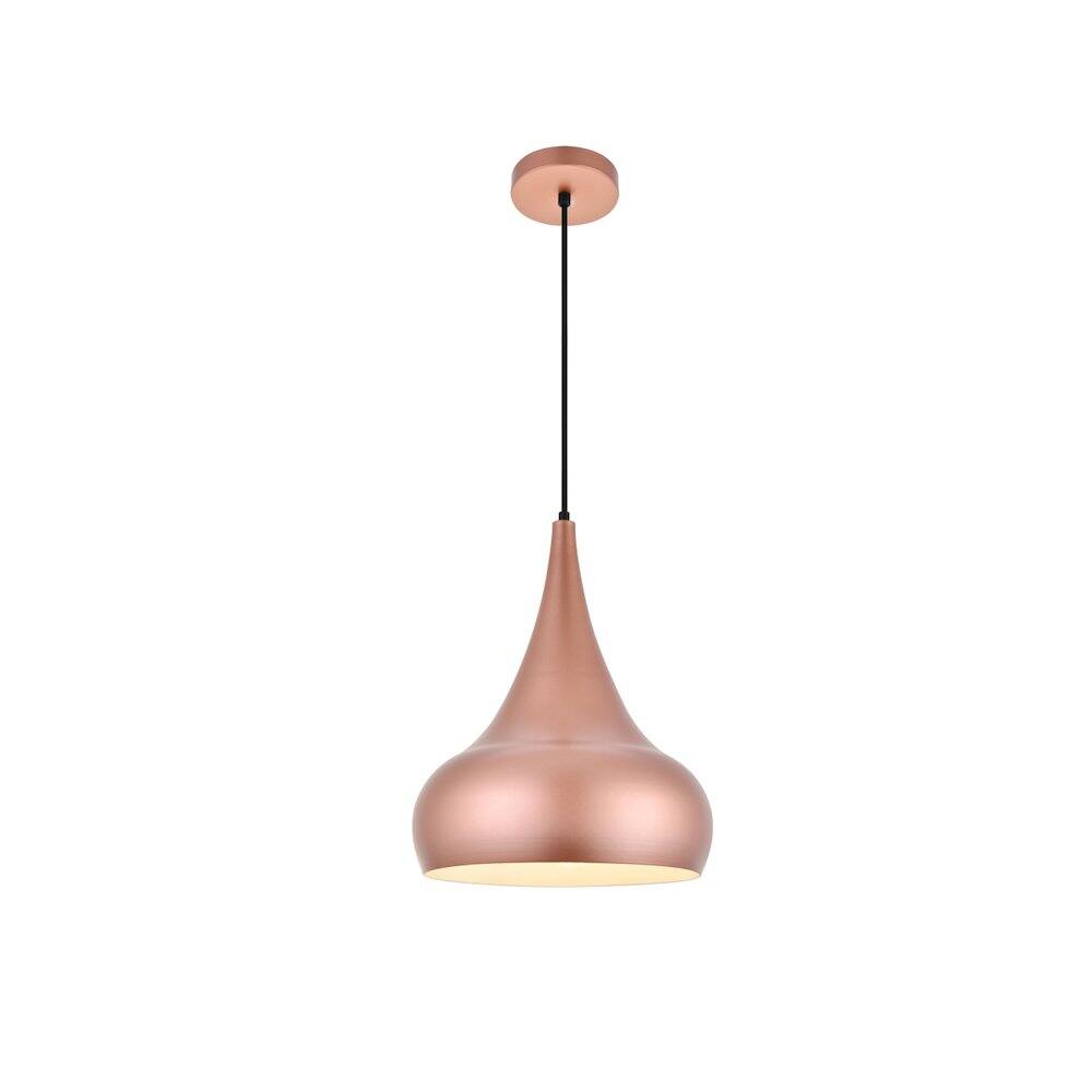 Alt View 3. Living District - Circa 1 Light Honey Gold Pendant - Honey Gold.