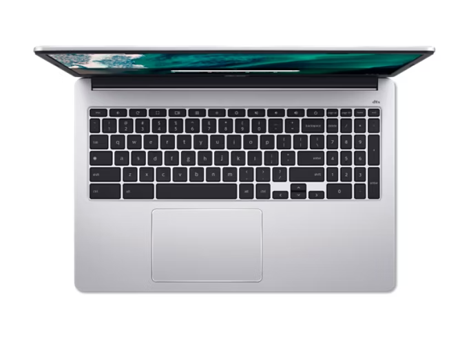 Alt View 1. Acer - Chromebook 315 Celeron N4500 8GB RAM 128GB eMMC 15.6″ FHD Wi-Fi 6 ChromeOS - Silver.