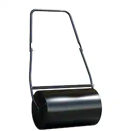 Outsunny - 38L Heavy Duty Push/Tow Poly Lawn Roller, U-handle Garden Roller Filled with Water or Sand