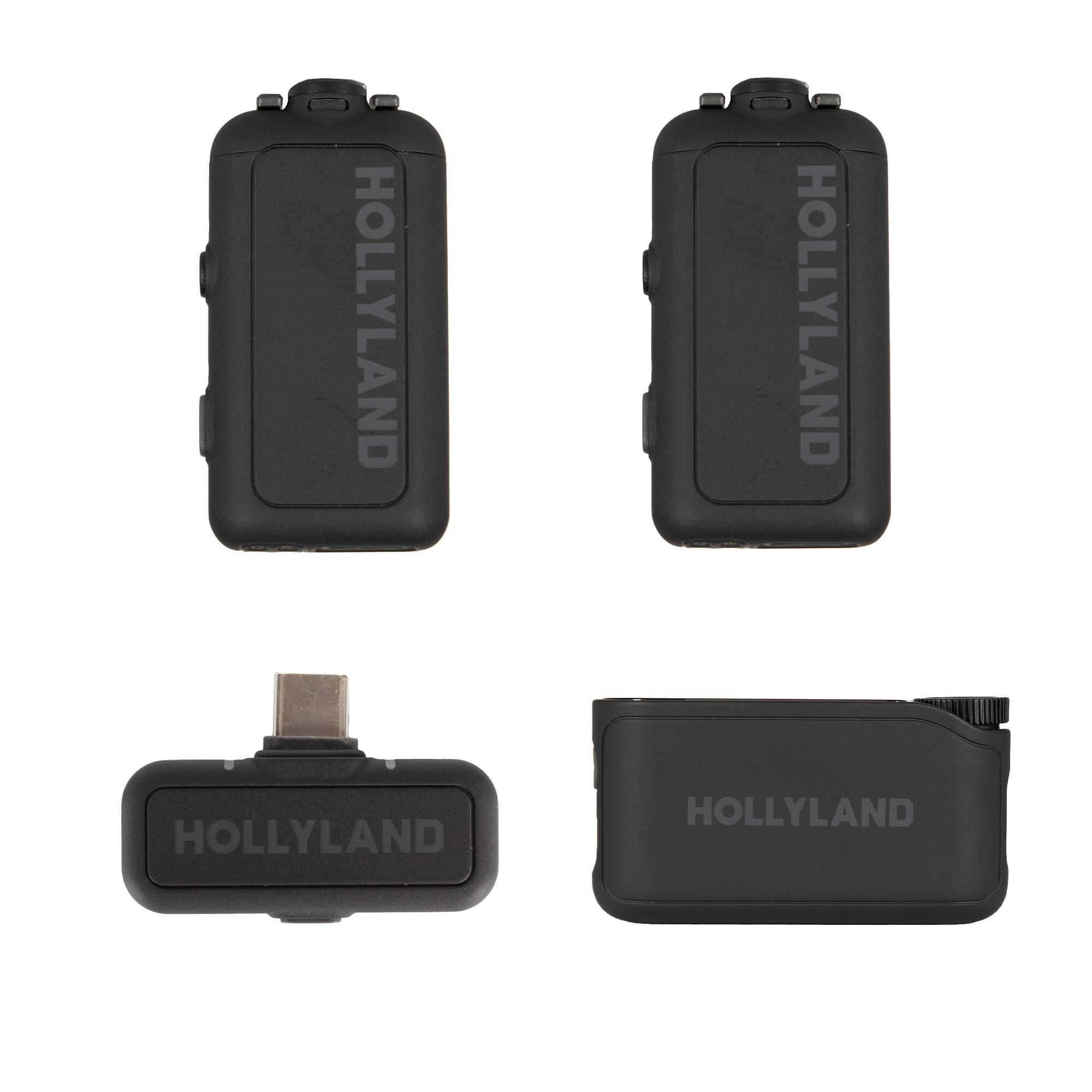 HOLLYLAND Lark MAX 2 Wireless Microphone Combo (Space Gray) Space