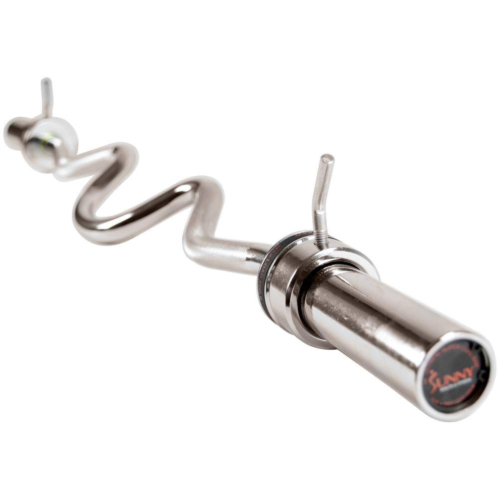 Alt View 1. Sunny Health & Fitness - 48" Olympic Super Curl Bar with Ring Collars - Not Applicable.