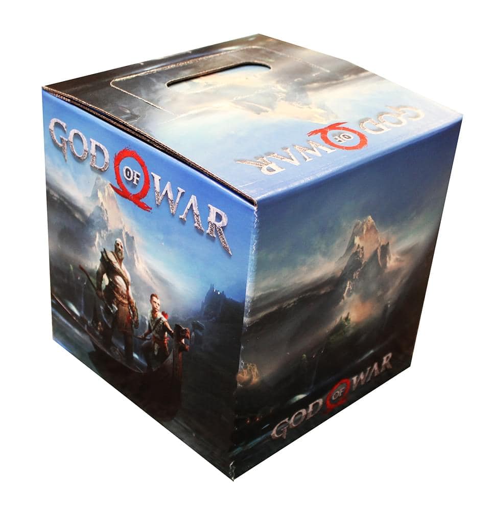 Toynk - God of War 7.75" x 7.75" x 7.75" Flat Empty Gift Box - Blue